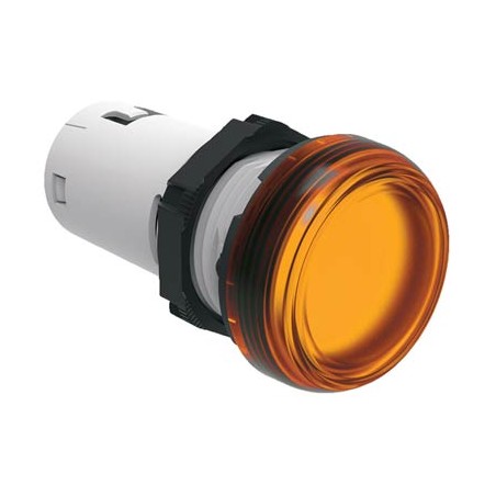 Lampka sygnalizacyjna LED jednoczęściowa pomarańczowa 230V AC LPMLM1