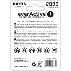 Akumulator AA/R6 Ni-MH everActive 2000mAh (4szt) EVHRL6-2000