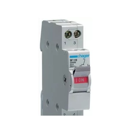 Przełącznik instalacyjny 1-0-2 25A 1P SF119F