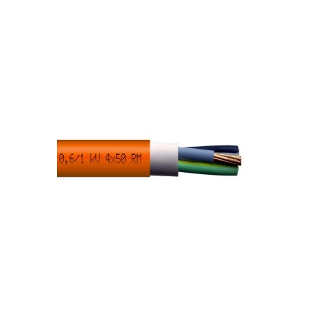 Kabel energetyczny ognioodporny NHXH-J FE180 PH90/E90 0,6/1 kV 1x120mm2 RE pomarań.