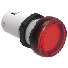 Lampka sygnalizacyjna LED jednoczęściowa czerwona 230V AC LPMLM4