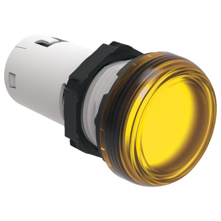Lampka sygnalizacyjna LED jednoczęściowa żółta 230V AC LPMLM5