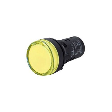 Lampka sygnalizacyjna LED jednoczęściowa żółta 230VAC 8LP2TILM5P