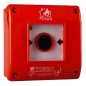 Ręczny ostrzegacz pożarowy OP1 n/t 1no+1nc z młoteczkiem IP65 OP1-W01-A11-M